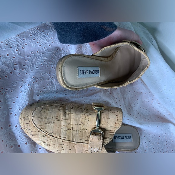 Steve Madden cork loafer slides - Picture 6 of 7
